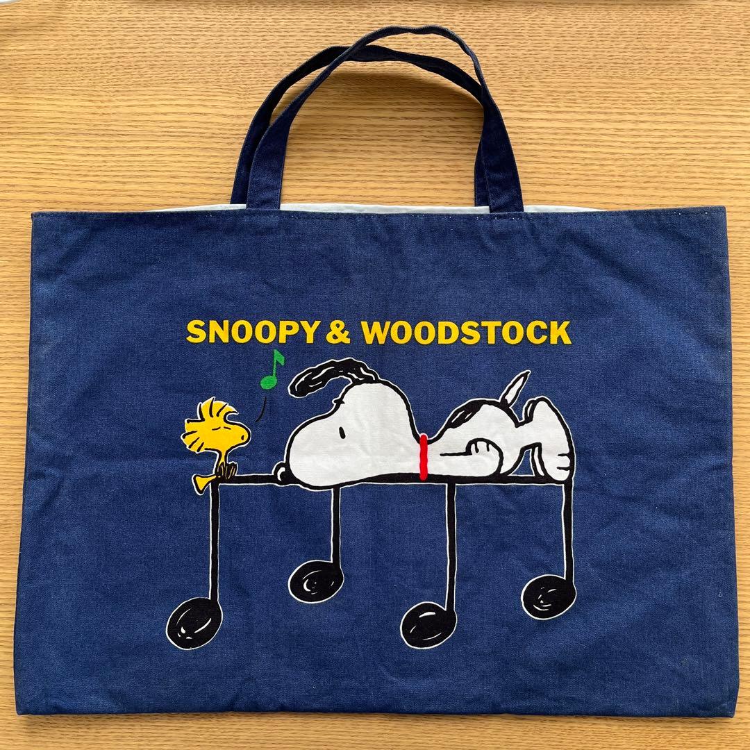 当時物！ ファミリア スヌーピー レッスンバッグ トートバッグ - メルカリ