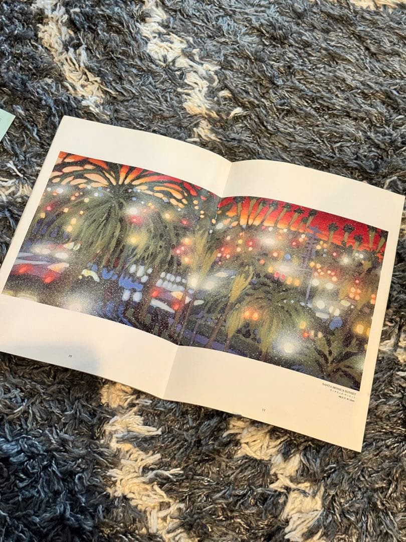 癒される絵画☆ジェームスタルマージ (サンタモニカサンセット) シルク