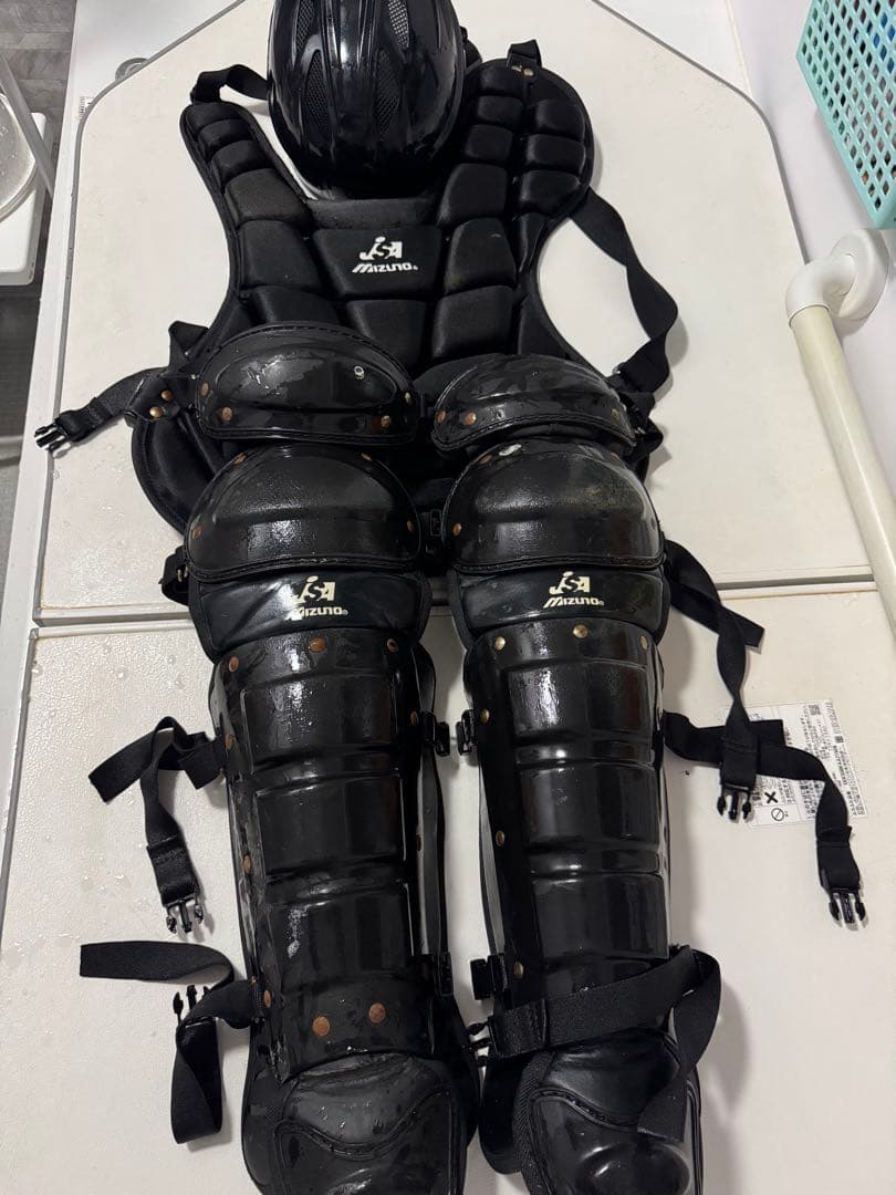 Mizuno ブラック キャッチャー防具セットソフトボール用 - メルカリ