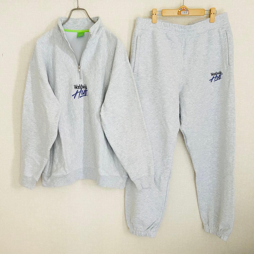 即完売】HUF スウェット セットアップ グレー コムドットゆうた着用