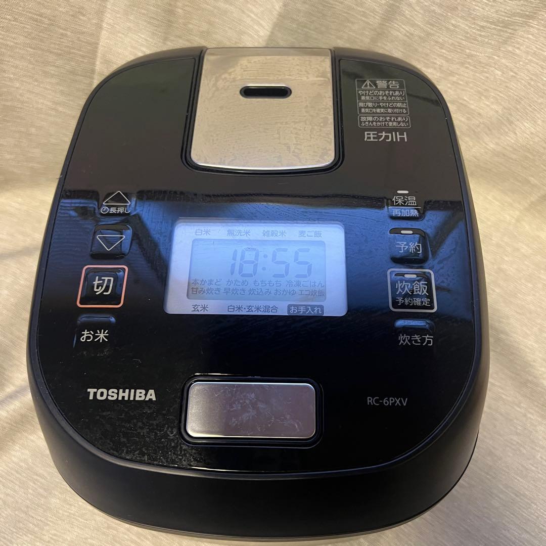 美品2024年製東芝 RC-6PXV(K) 圧力IH炊飯器3.5合炊き ブラック - メルカリ