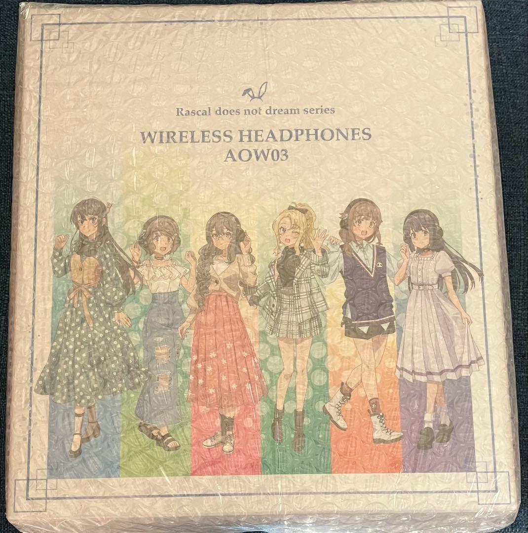 ワイヤレスヘッドホン ANIMA AOW03 青春ブタ野郎 6人ver. 青春ブタ野郎」シリーズとオンキヨーのヘッドホン「ANIMA AOW03」の