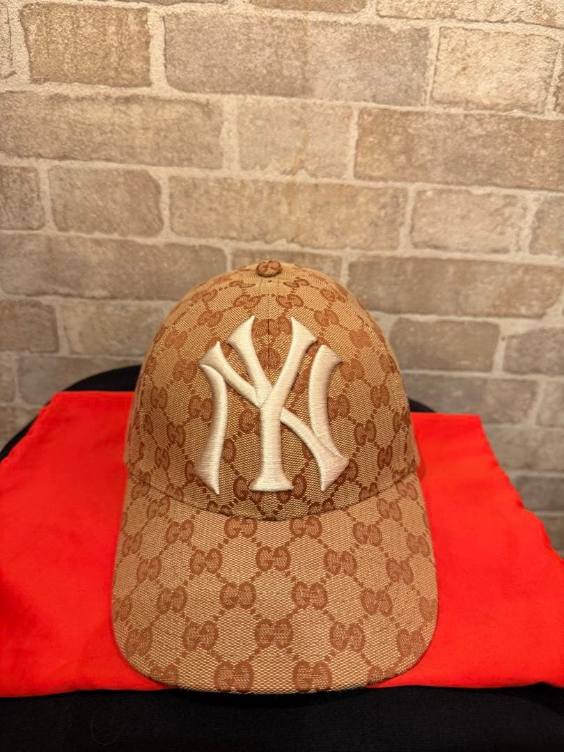 GUCCI ニューヨーク・ヤンキースキャップ コラボ - メルカリ