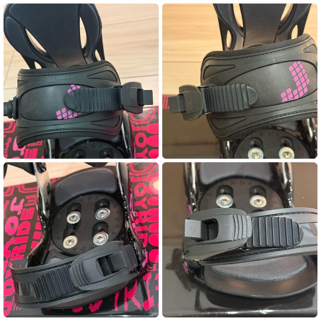 JOYRIDE 4点セット スノーボード 黒/ピンク 145cm