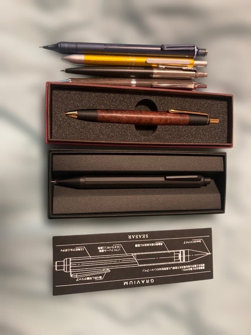 文房具まとめ売り　ボナンペン花梨瘤杢　sesar グラビウム 花梨【受注生産の木軸ペン】 | 『ボナン』 -木軸ペンの店-