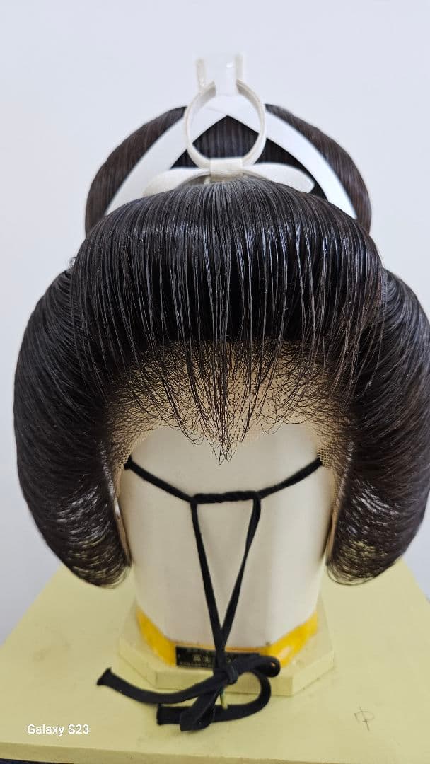 花嫁日本髪かつら 花嫁かつら・日本髪かつら（文金高島田）明るい栗色；新古品 : アズマ