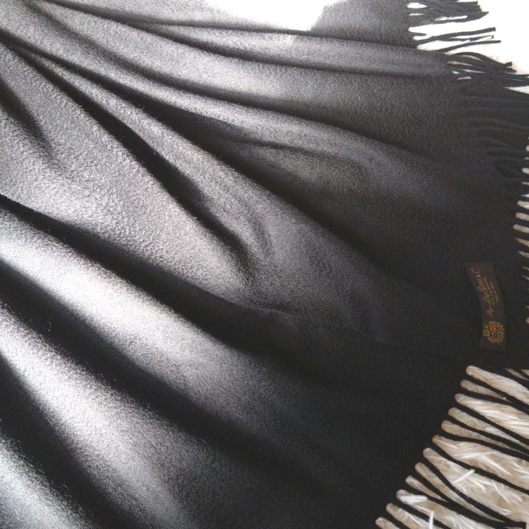 美品✨ロロ・ピアーナ超大判ストールカシミヤ100%フリッソン仕上げ