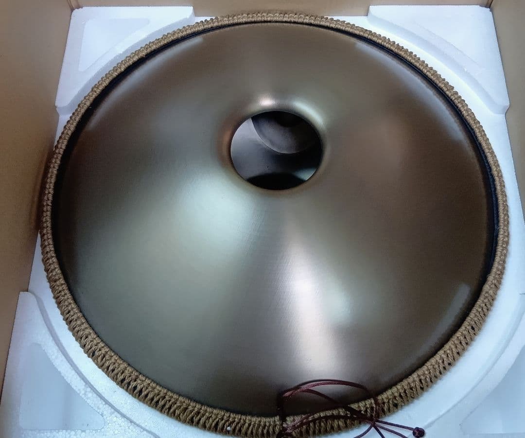 ハンドパン 56センチ 12音 A＝432Hz 音程合ってますゴールド 音きれい