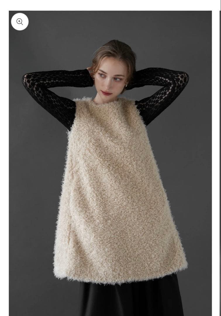 ワンピース acka fur vest one-piece fur vest one-piece – Acka online store