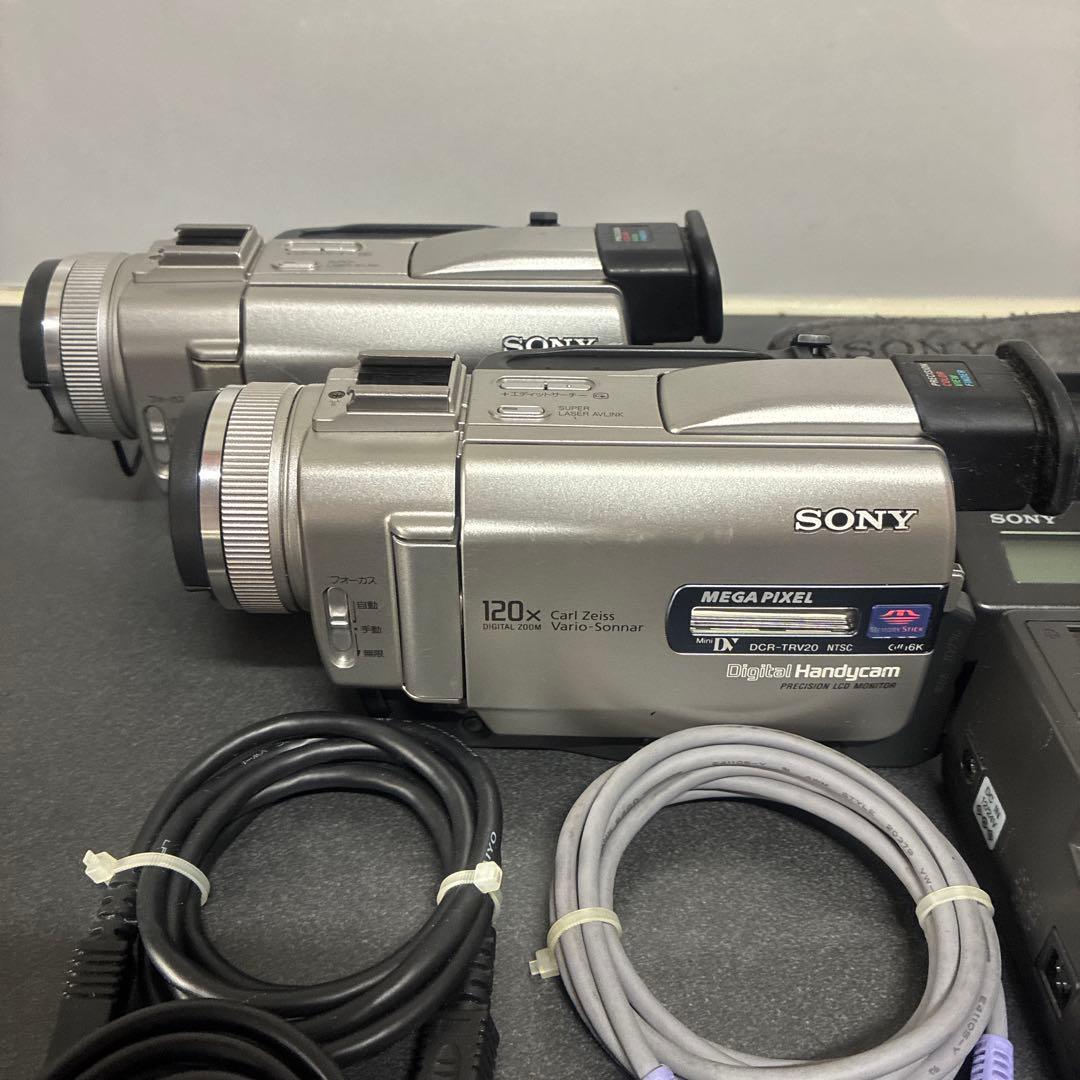 ジャンク品】SONY DCR-TRV20 ビデオカメラ 本体2台 - メルカリ