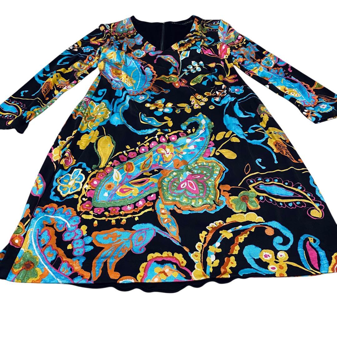 RALPH LAUREN ラルフローレン【美品】100％シルク ワンピース M - メルカリ