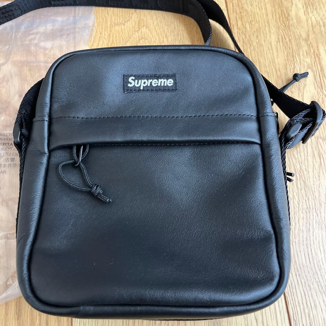 シュプリーム レザー ショルダー バッグ 