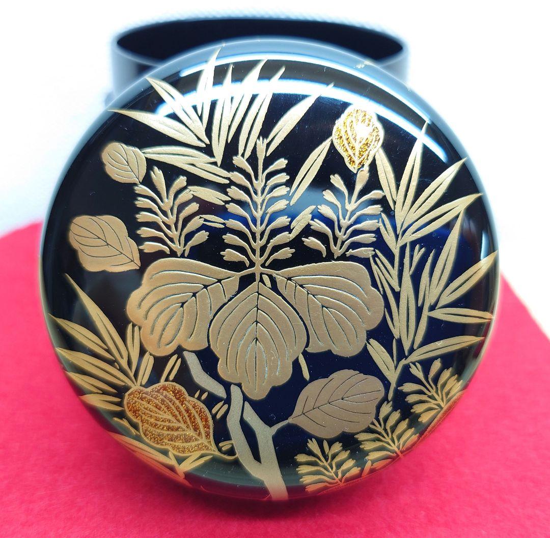 eyeknow様専用 茶道具 大棗 京塗 桐竹蒔絵 真塗 木製 北村葵春 共箱