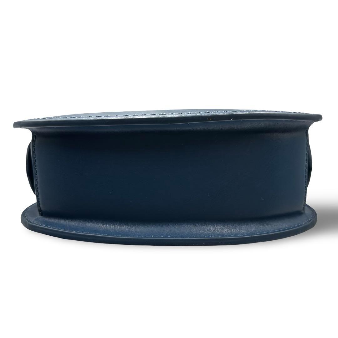 美品】ポロラルフローレン ショルダーバッグ レザー ブルー 斜め掛け