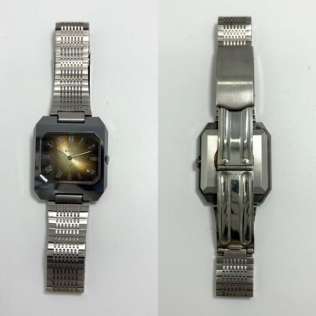 稼動】 RADO バルボアV 腕時計 ローマン メンズ 手巻き スクエア