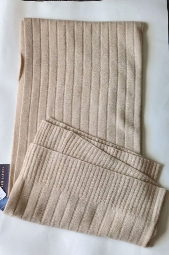 ラルフローレン】ソリッドニットカシミヤひざ掛け - メルカリ