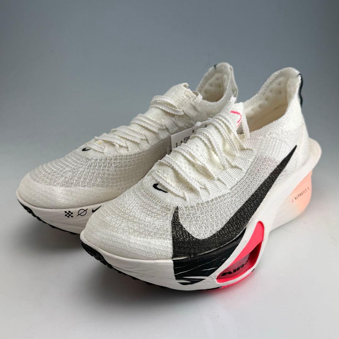 25.5cm ナイキ ウィメンズ アルファフライ3 セイル/クリムゾンティント