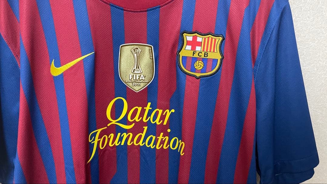 正規品】バルセロナ 11-12 イニエスタ XL CWC優勝パッチ ペップ最終