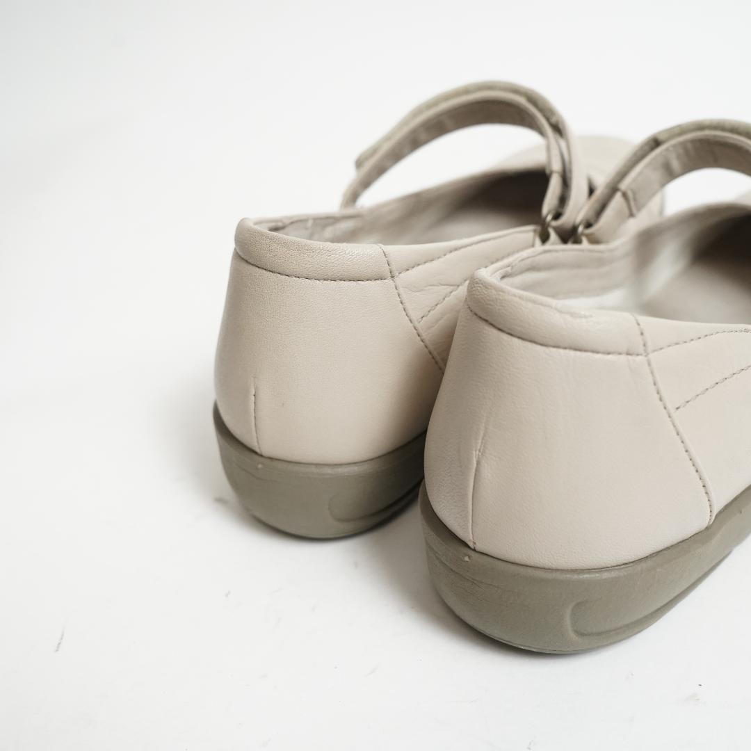 【美品】アシックス ペダラ パンプス ストラップ レザー 23.5cm