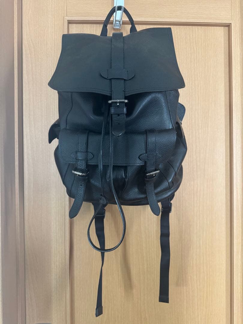 【美品】コーチ　リュック　ハドソン　オールレザー　大容量　F36811 ブラック COACH（コーチ） 国内発送 バッグ リュック メンズ レザー ハドソン