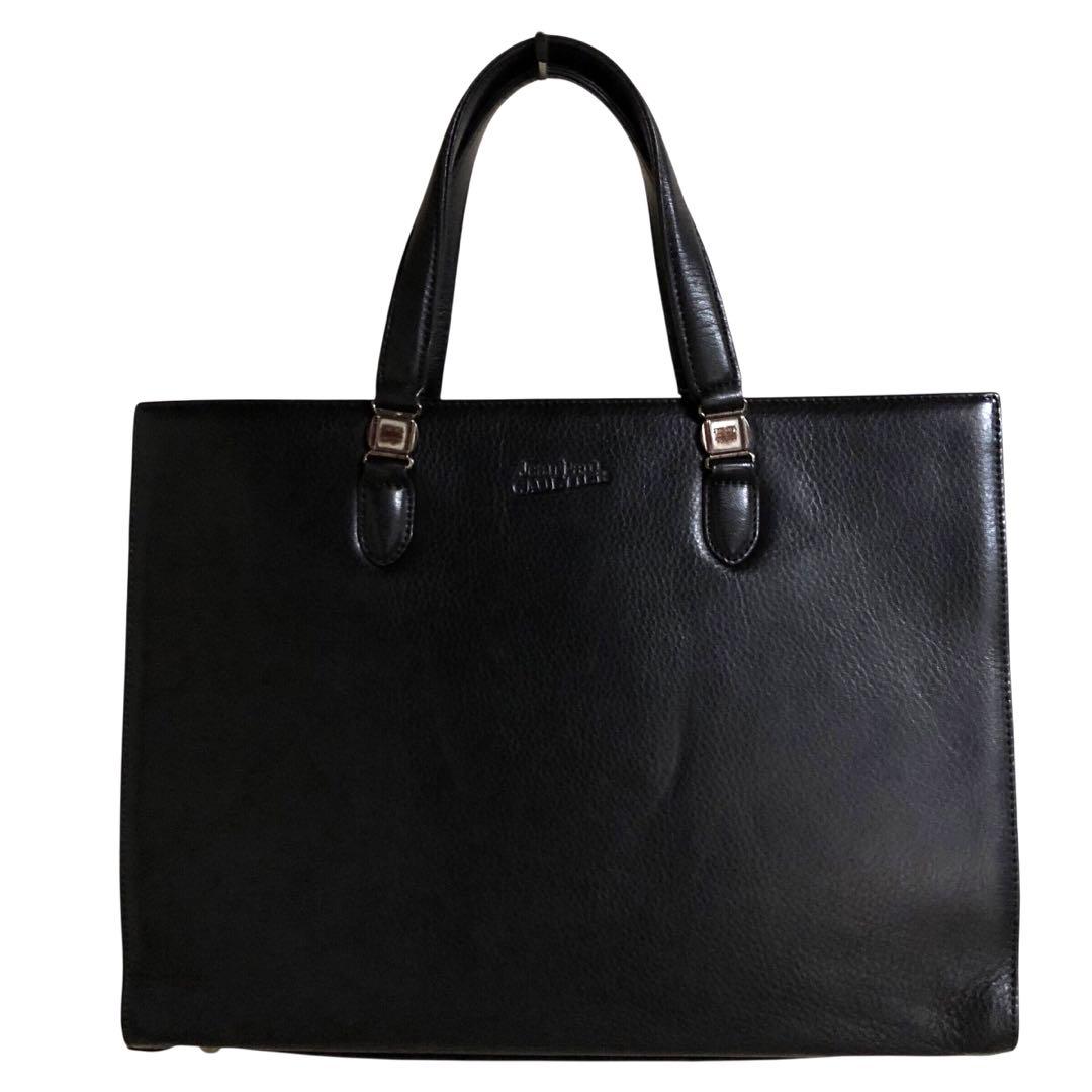 極美品✨ ジャンポールゴルチエ ビジネスバッグ 2way 90s ブラック ジャンポールゴルチエJean Paul GAULTIER メタルフレーム2WAYバッグ 黒