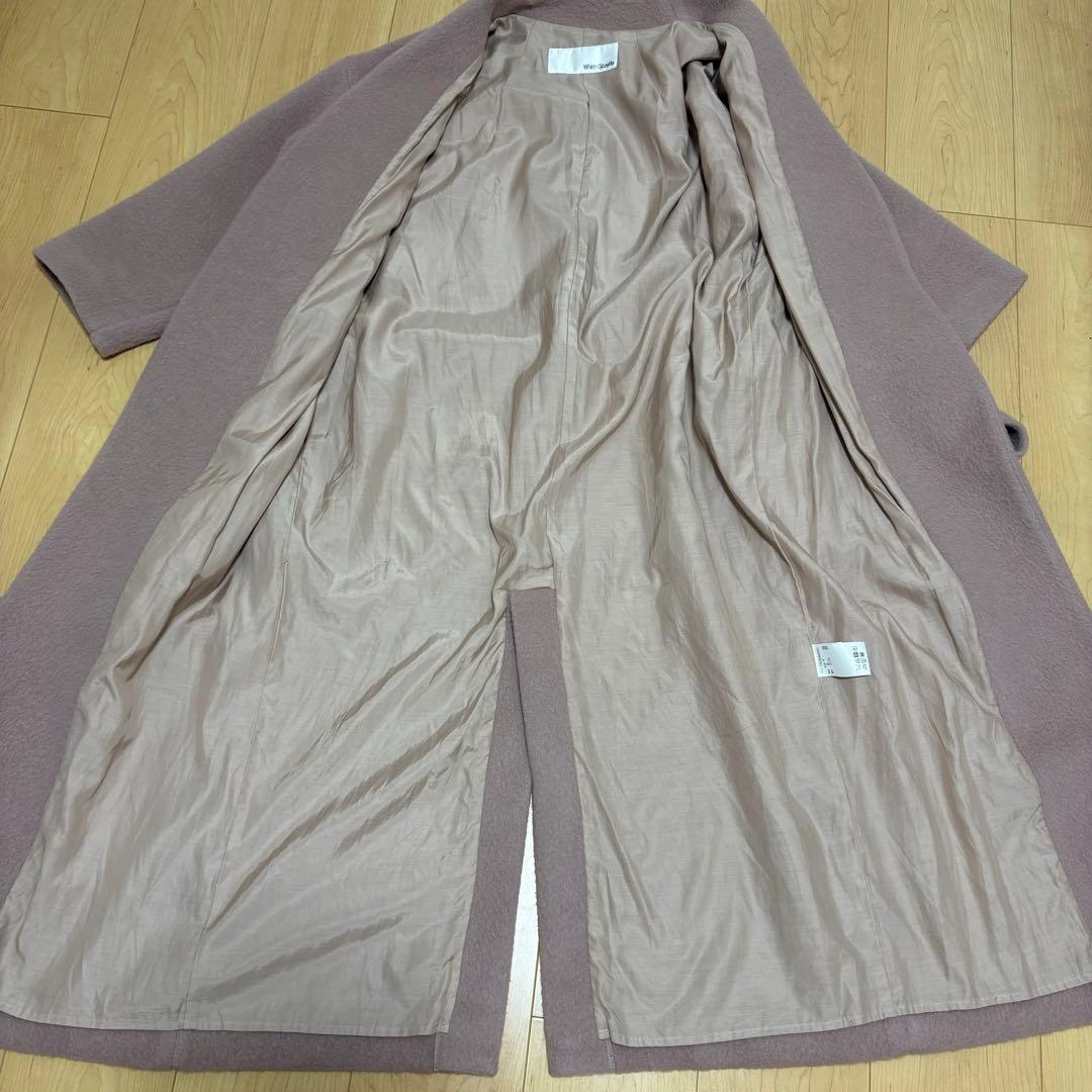 ウィムガゼット ガウンコート モヘヤ ピンク 大草直子 ベルト