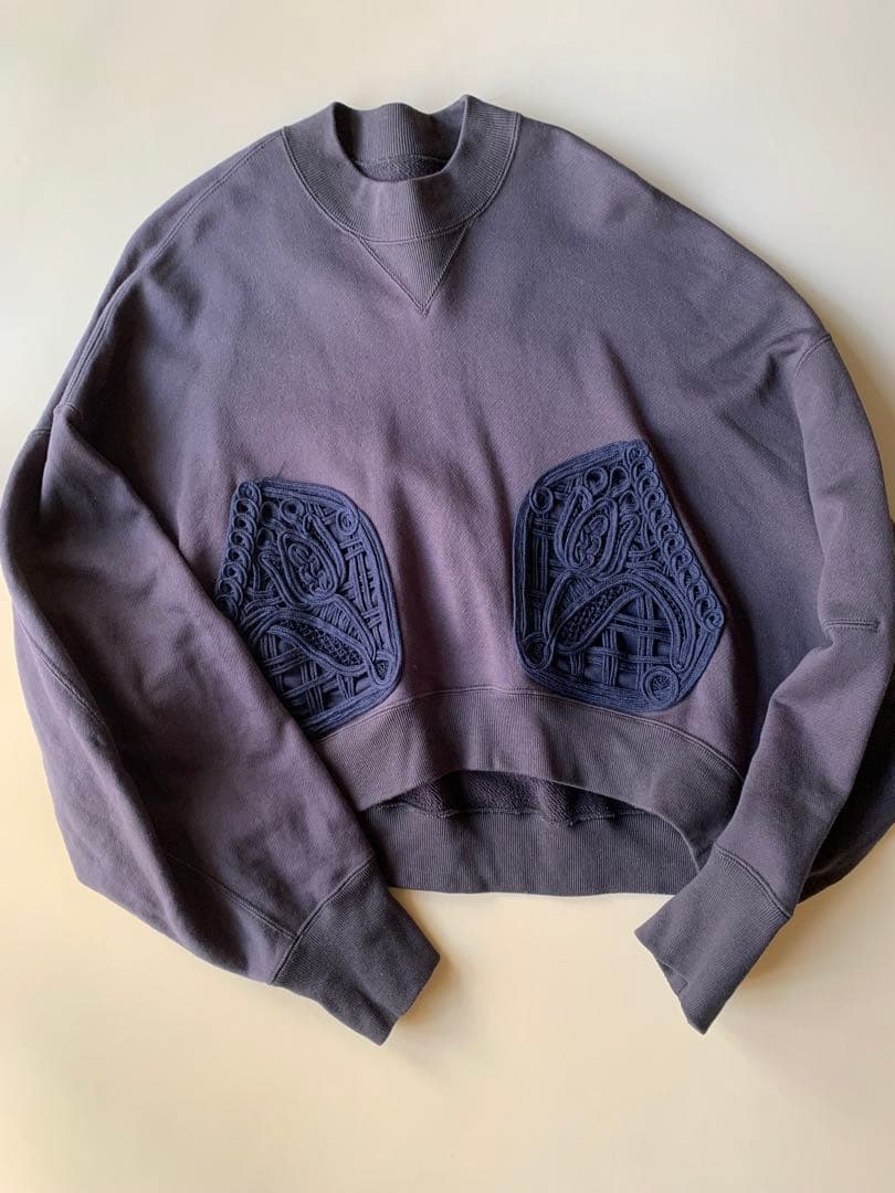 mame kurogouchi コード刺繍スウェット ネイビー サイズ2 - メルカリ