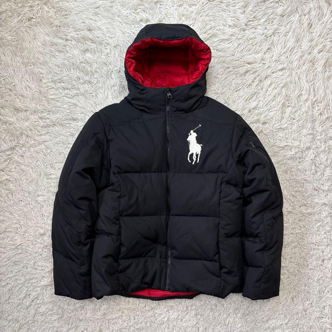 超人気☆美品【ポロバイラルフローレン】ビックポニー ブラック×レッド