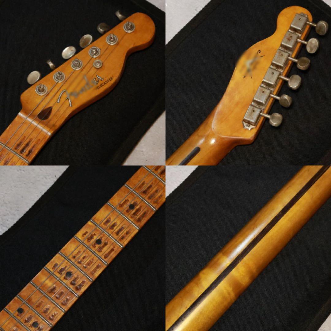 自作ノーブランドテレキャスター 超軽量 5弦ギター レリック キース