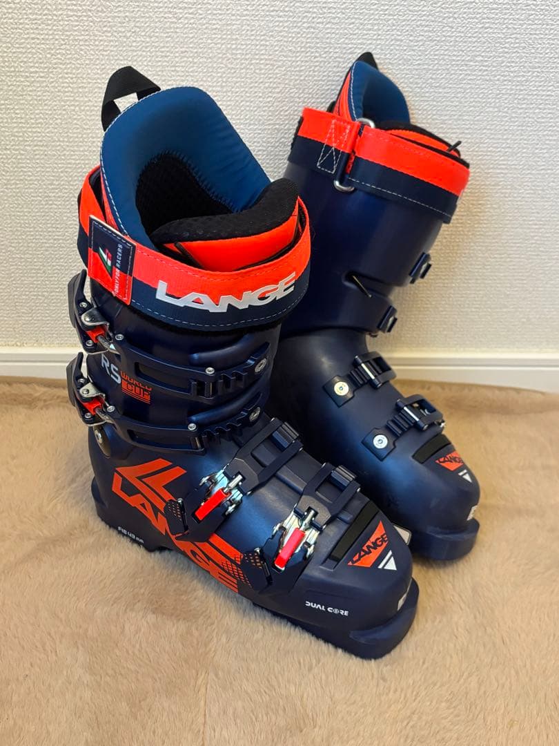 LANGE wc RS スキーブーツ ネイビー/オレンジ 22.5cmレディース - メルカリ
