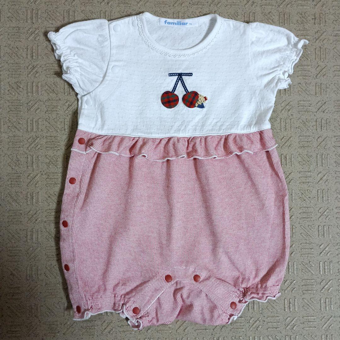 ファミリア ショートオール 70 ロンパース - メルカリ