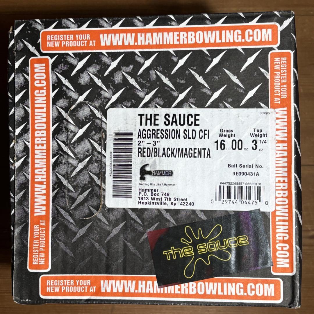 新品】ボウリングボール Hammer The Sauce 16lb00oz - メルカリ