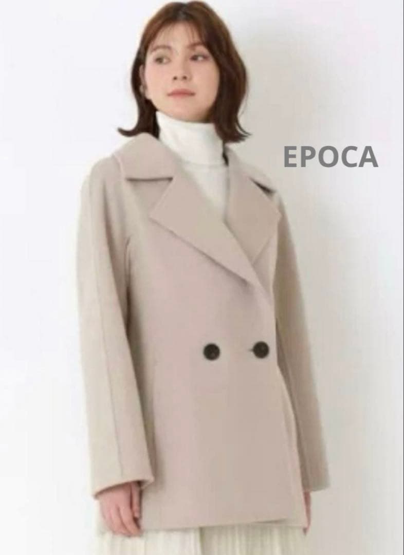 EPOCA＊エポカ リーラ エアリーウールショートコート ピンクベージュ系40 セール】 リーラ エアリーウールショートコート （その他アウター