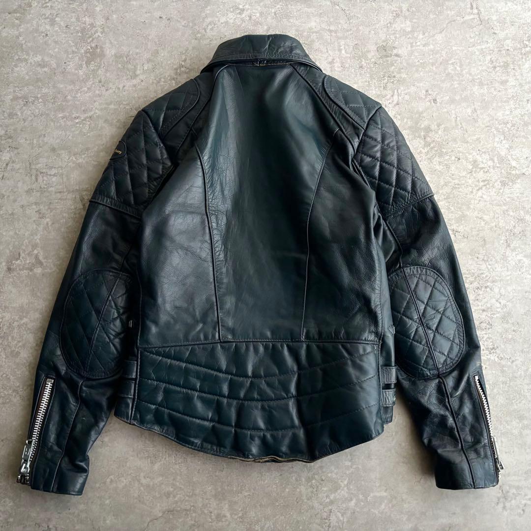 80's ルイスレザー【S】NEVADA ダブル ライダースジャケット ネイビー