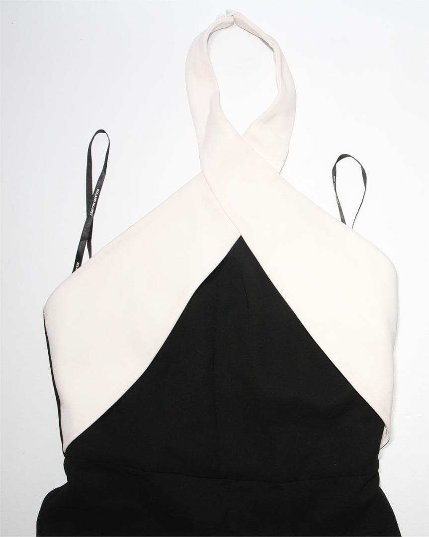 Roland Mouret オールインワン ジャンプスーツ 黒白 UK4 未使用 - メルカリ