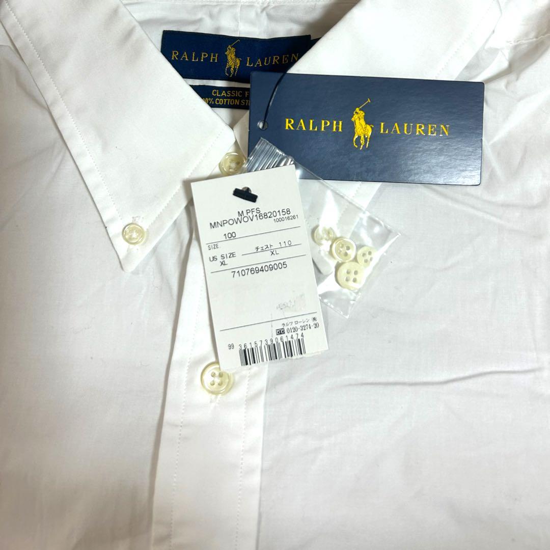 新品タグ付きポロラルフローレンリネンシャツレディースメンズ兼用XL