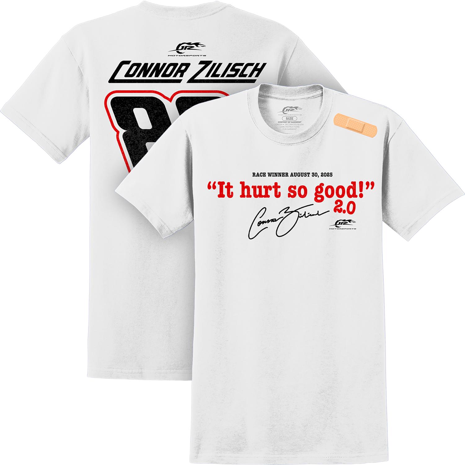 Connor Zilisch #88 2025 It Hurt So Good 2.0 Portland WIN White T