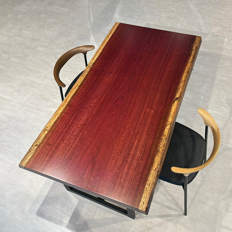 一枚板 パープルハート 704-13-4 （W150cm） ダイニングテーブル