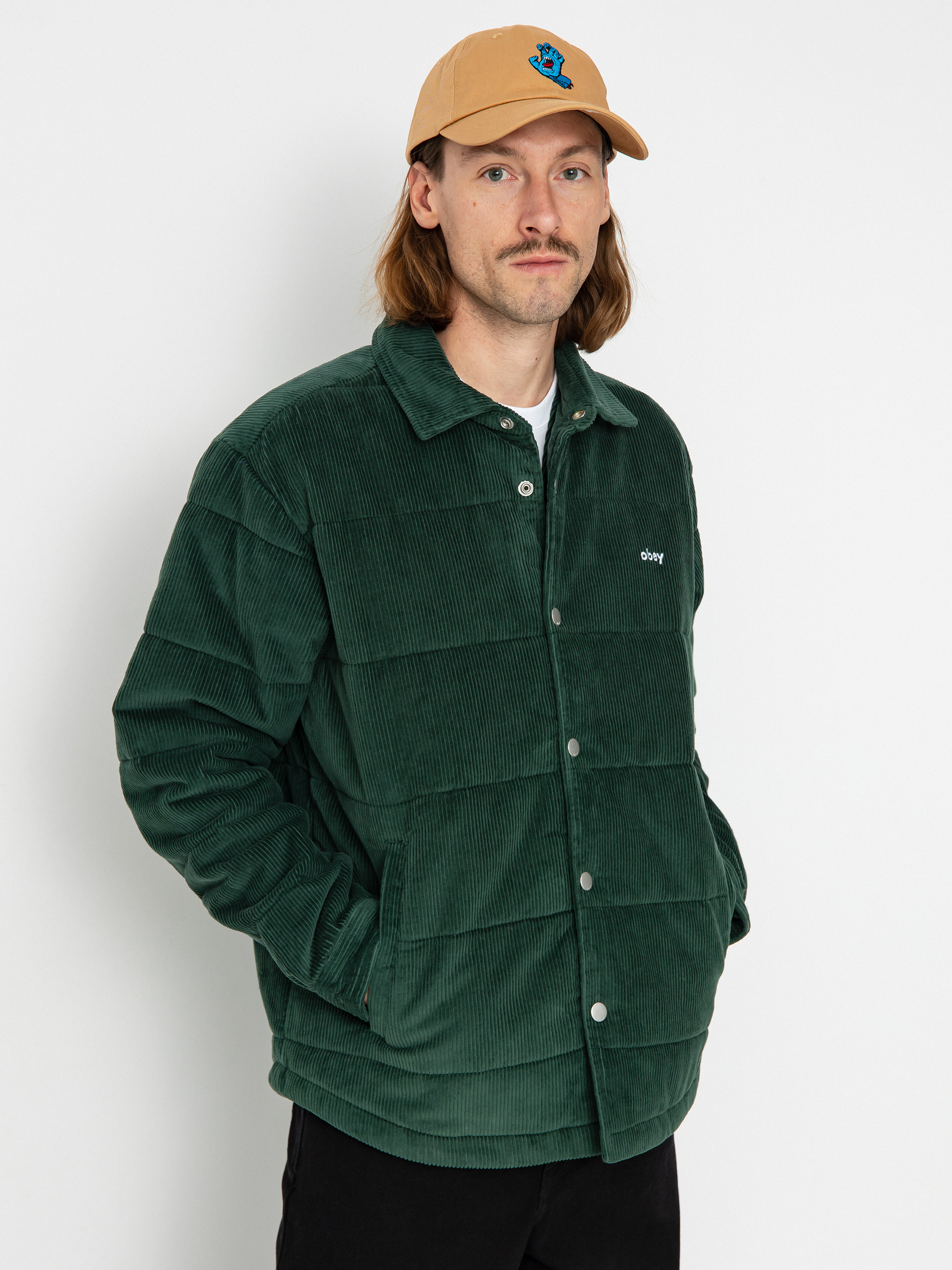 OBEY Grand Cord Jacket - green (dark cedar)