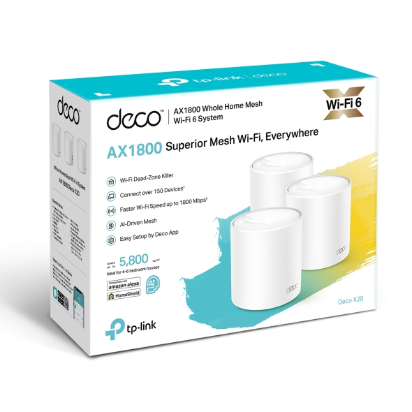 Deco X20 | AX1800 Whole Home Mesh Wi-Fi 6 System | TP-Link Türkiye