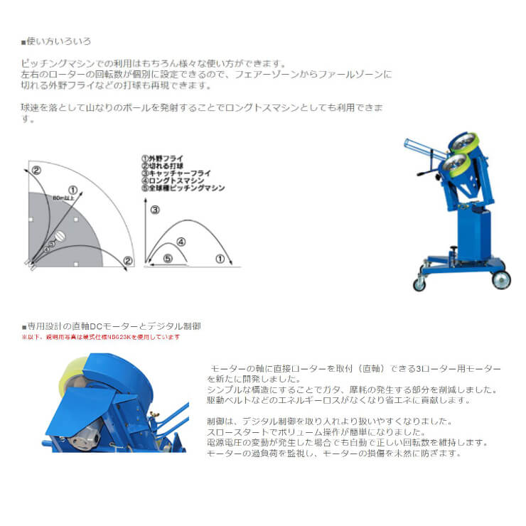 ニッシンエスピーエム 軟式用 ピッチングマシン 変化球対応 ノック兼用