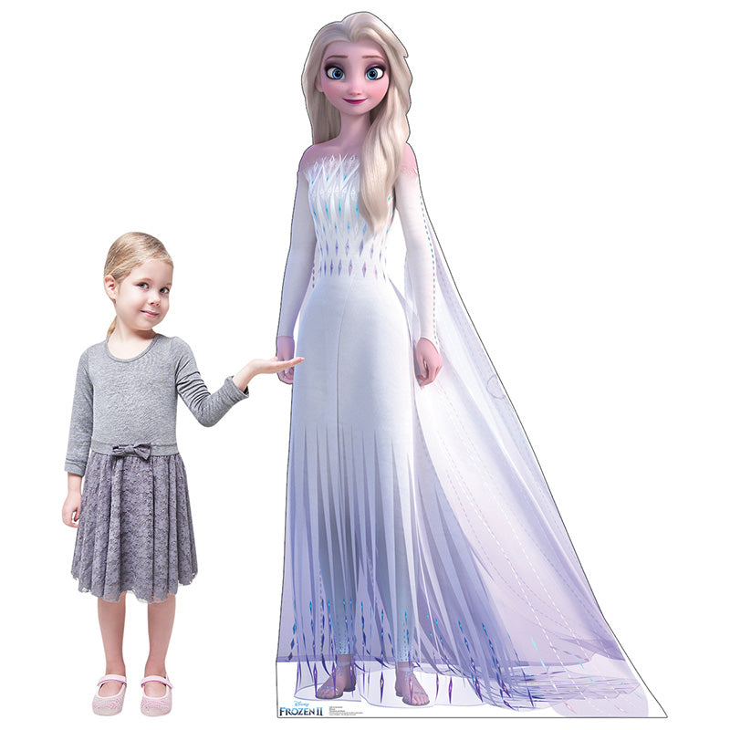 QUEEN ELSA IN EPILOGUE GOWN Frozen II Cardboard Cutout Standup