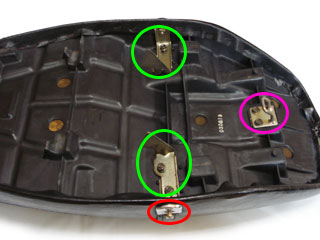 ゼファー400シート金具 Yahoo!オークション - ゼファー400 シート 金具 シートステー シートロ