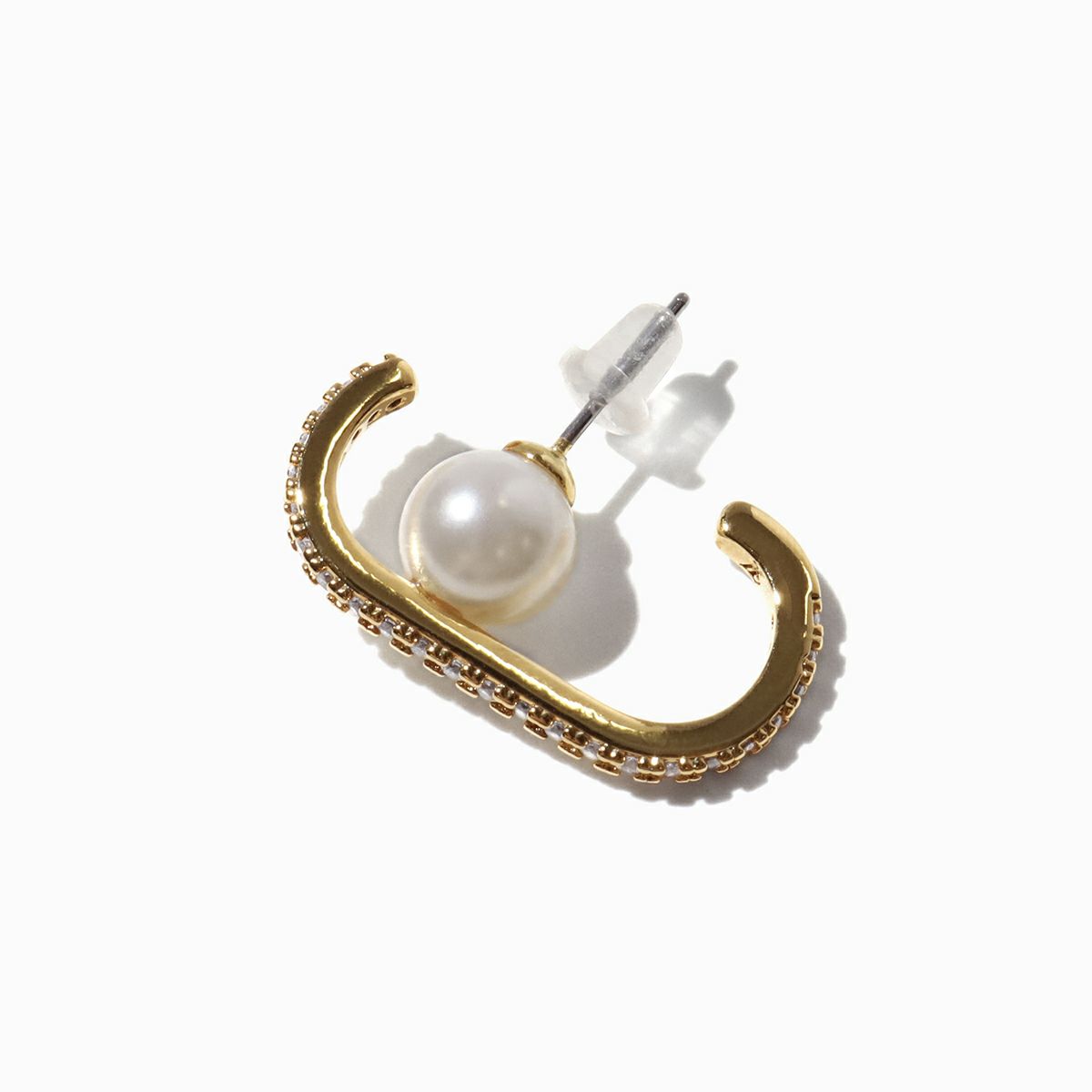 ビジューラインパールピアス(ゴールド) | STELLAR HOLLYWOOD-ステラ