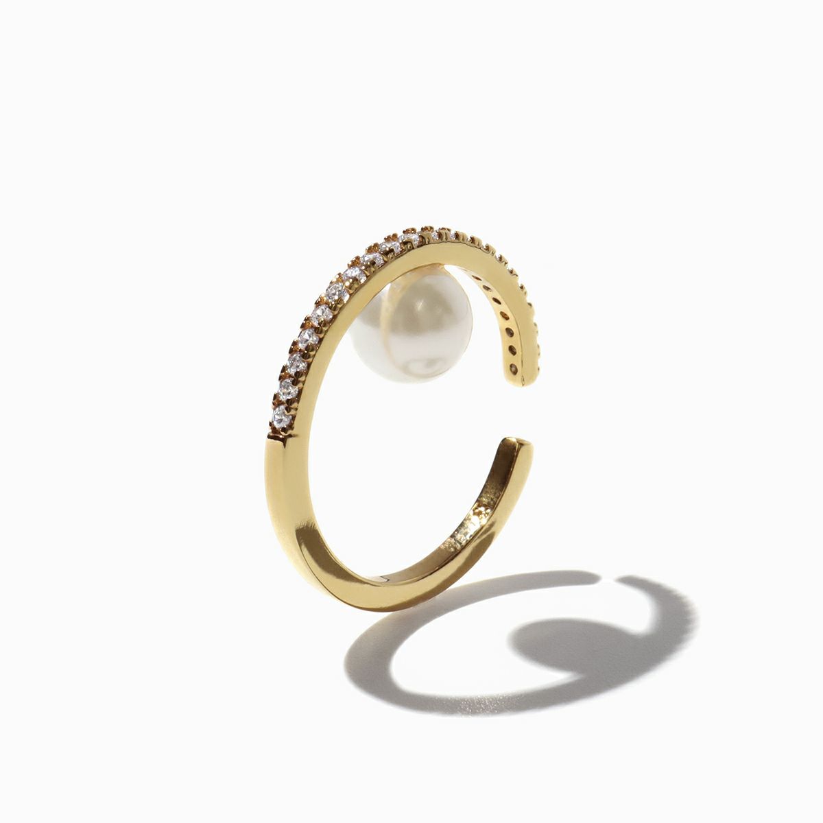 ビジューラインパールピアス(ゴールド) | STELLAR HOLLYWOOD-ステラ