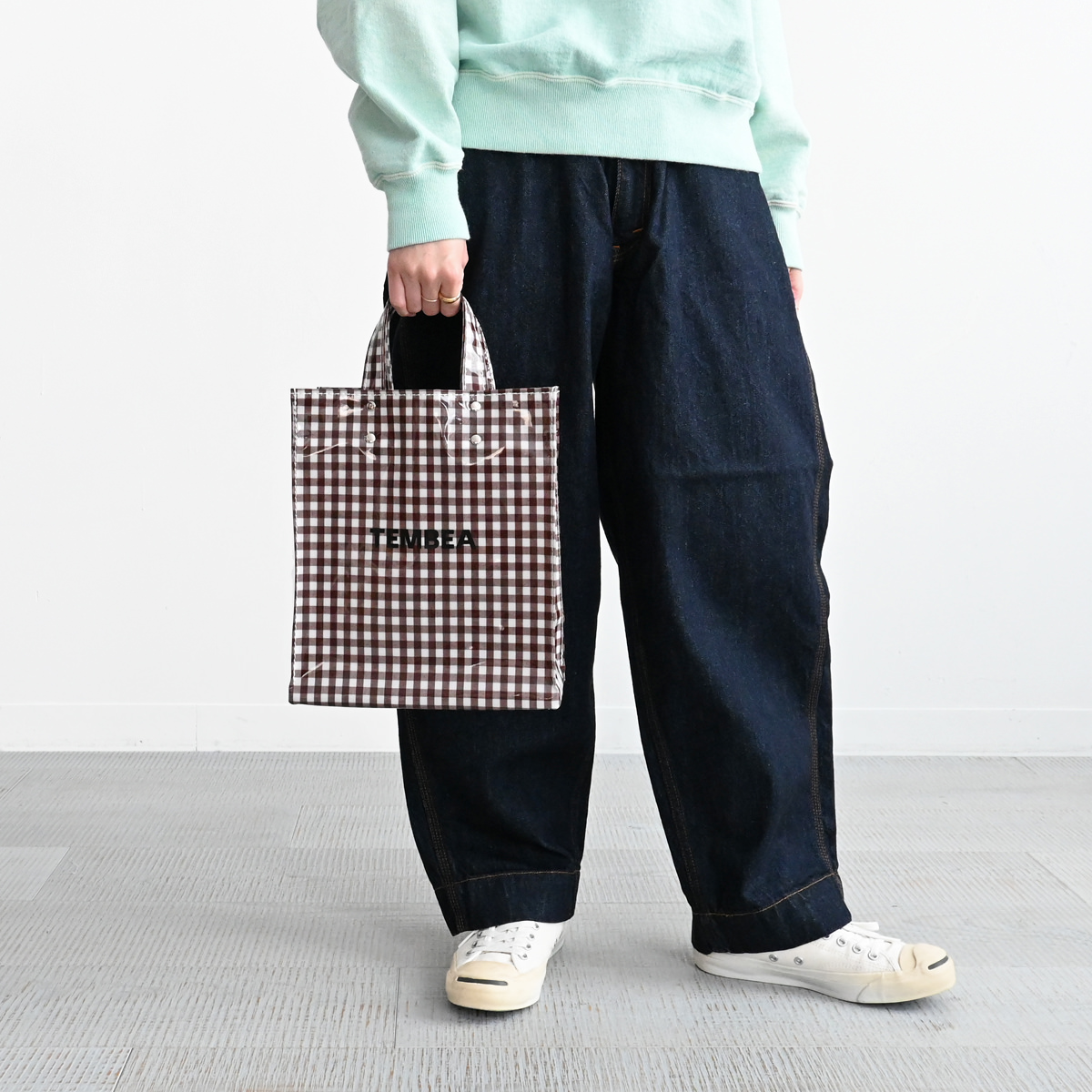 TEMBEA(テンベア) PAPER TOTE SMALL GINGHAM