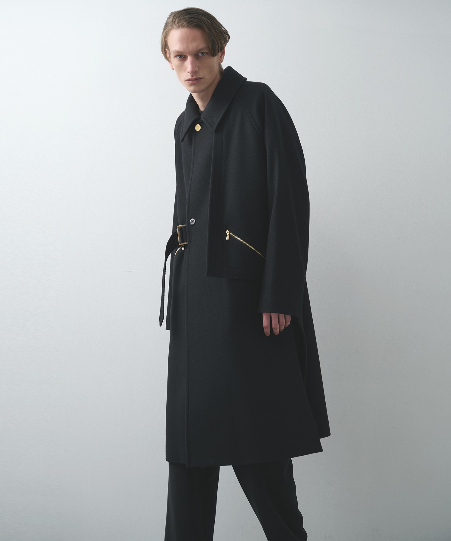 別注 Soutien Collar Tie Locken coat | CULLNI