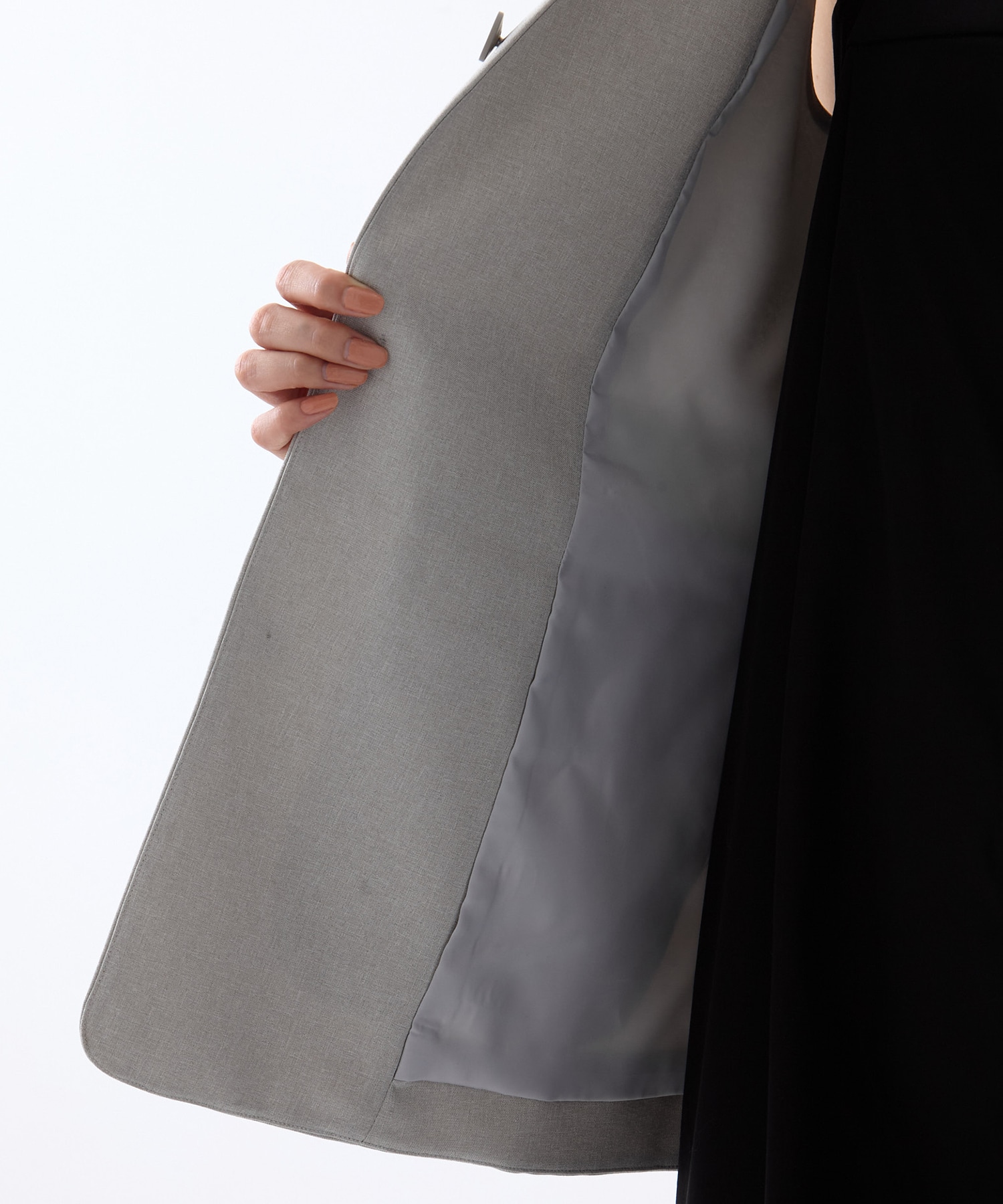 3WAY PIN TUCK LAYERED VEST(S LIGHT GREY): AMERI: WOMENS｜ STUDIOUS