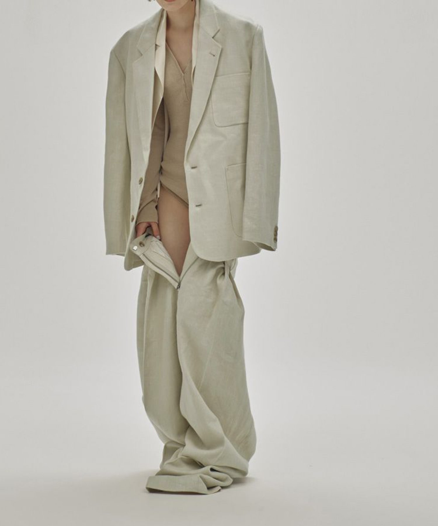 Boyfriend Linen Jacket(36 SAGE): TODAYFUL: WOMENS｜ STUDIOUS