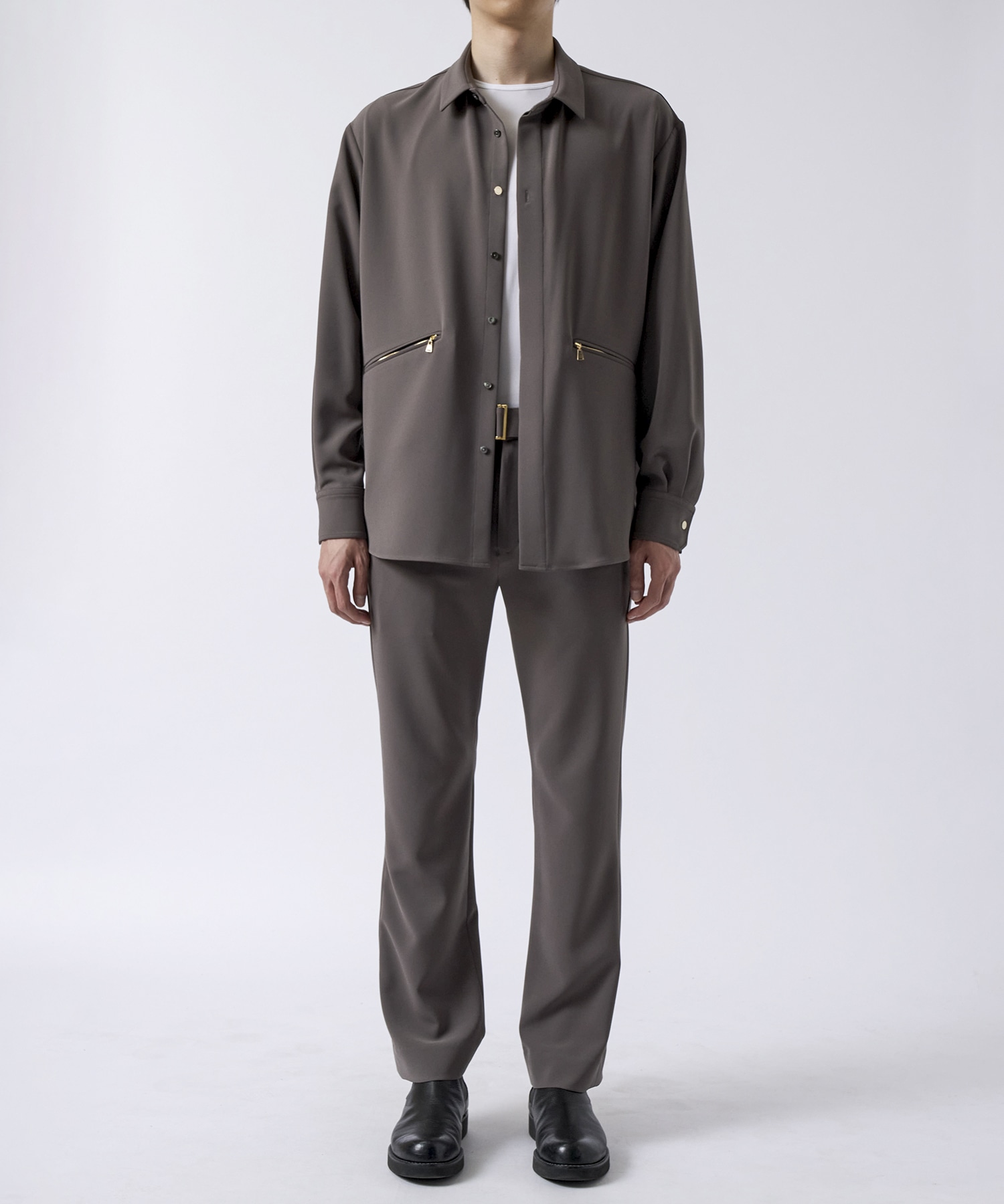 Double Cloth Zip Pocket Shirt | CULLNI